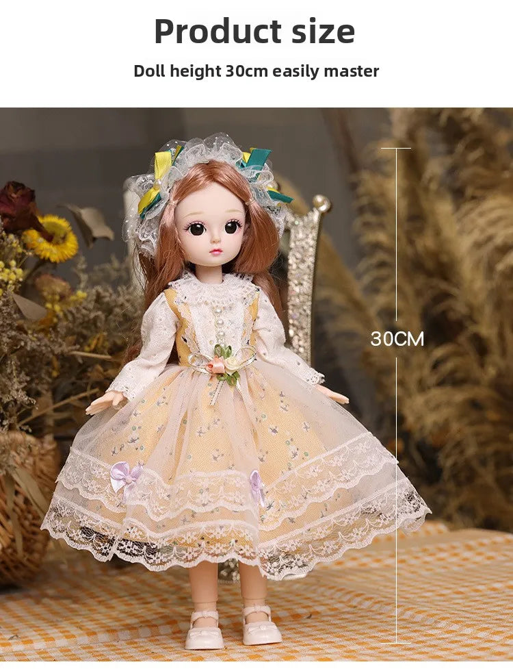 30CM Girl Doll Playhouse Gift Set