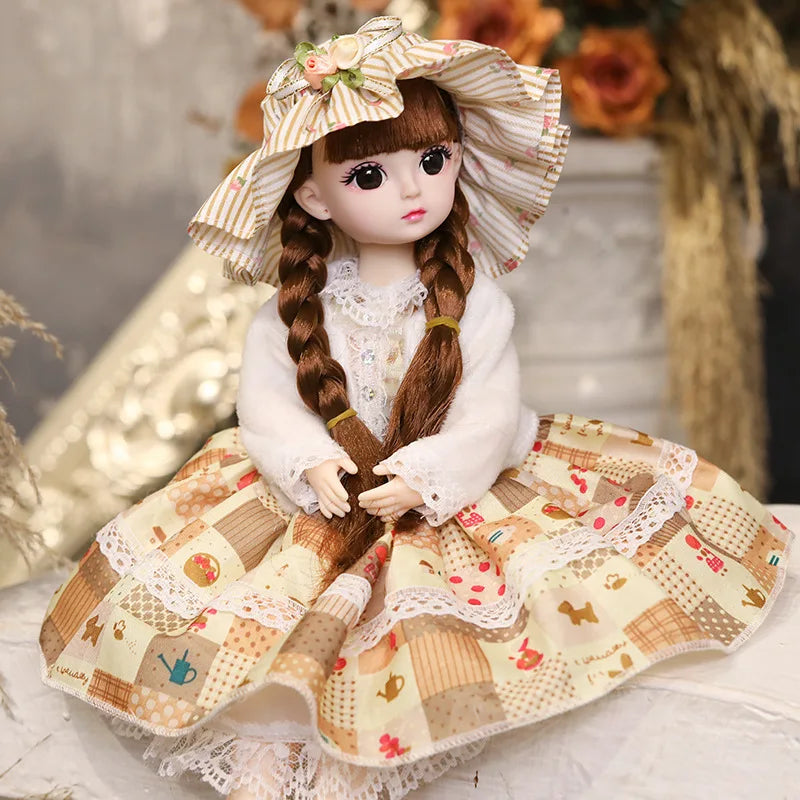 30CM Girl Doll Playhouse Gift Set