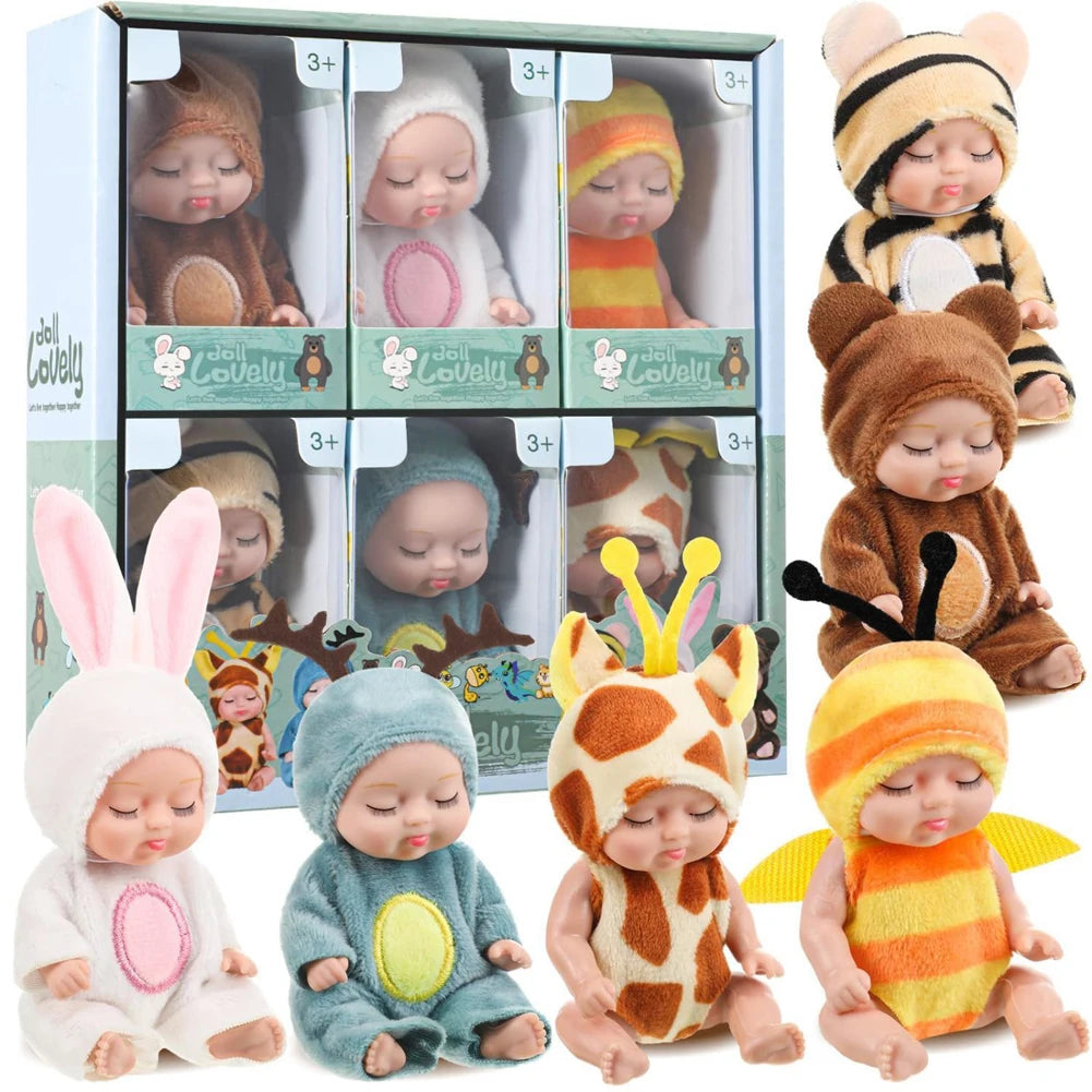 6PCS Reborn Baby Doll Princess Set