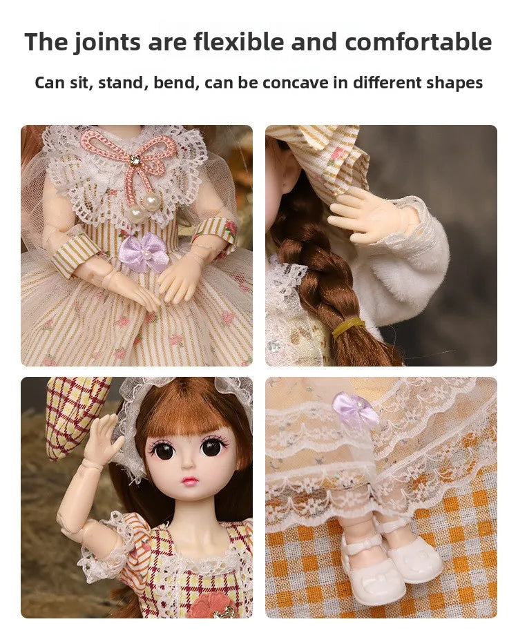 30CM Girl Doll Playhouse Gift Set