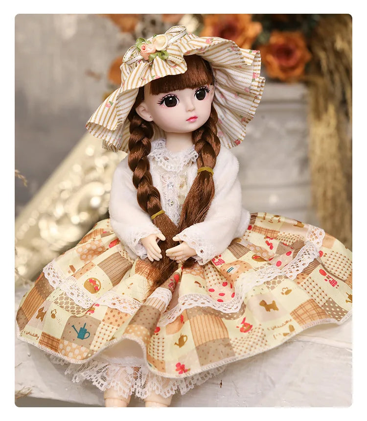30CM Girl Doll Playhouse Gift Set