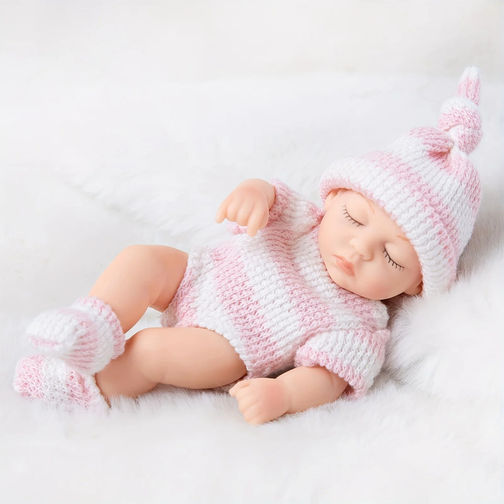 7 Inch Mini Reborn Sleeping Baby Doll