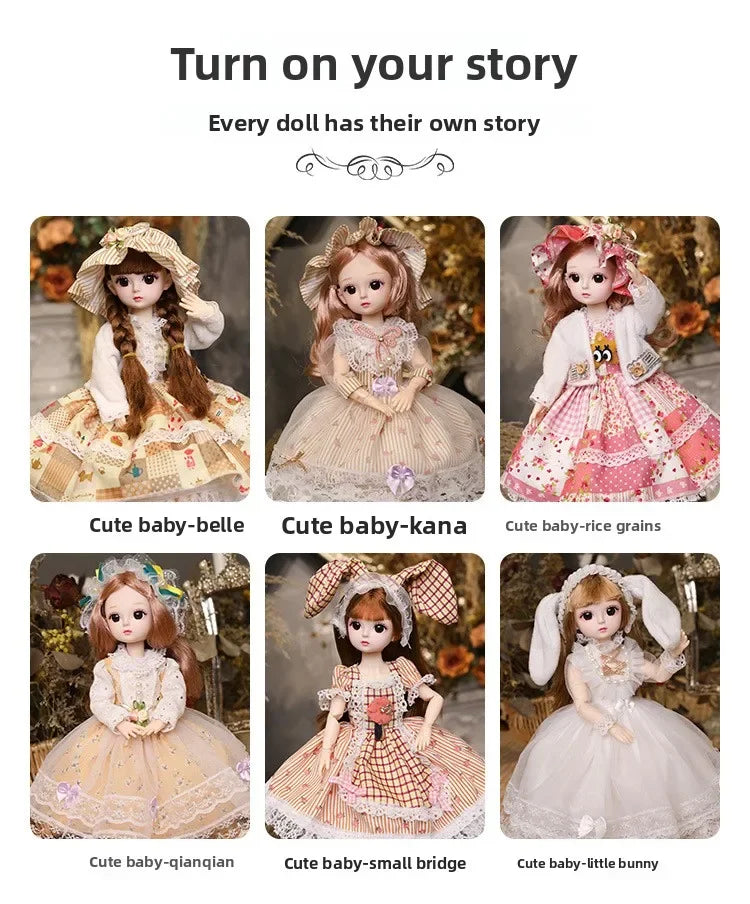 30CM Girl Doll Playhouse Gift Set